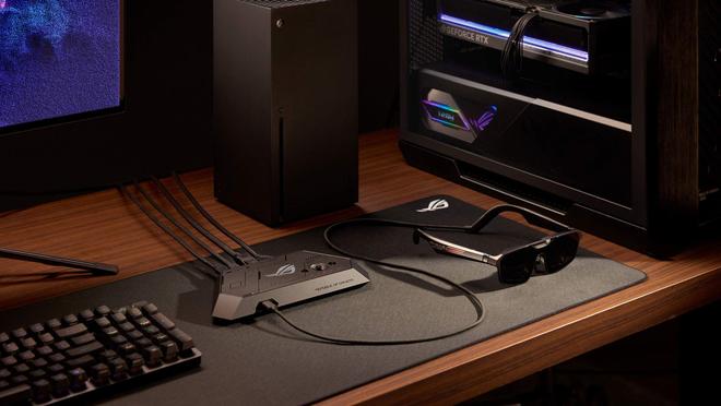 九游：ROG×XREAL联名AR游戏眼镜R1公布：4m投射171虚拟巨屏(图3)