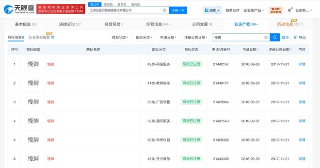 快手已注册慢脚商标(图2)